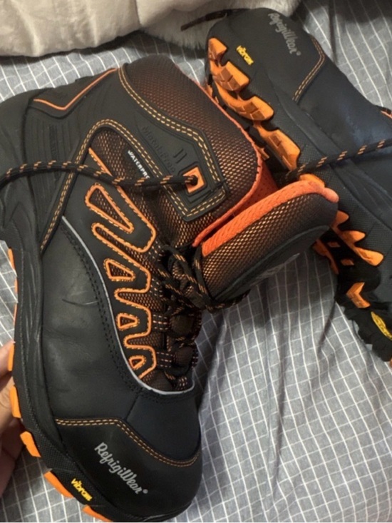 RefrigiWear Black and Orange Work Boots